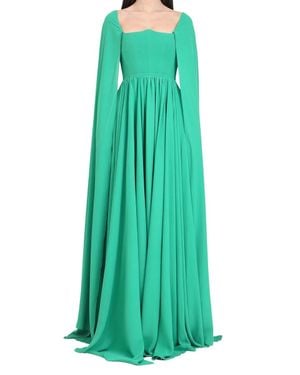 SANTAS Long Stretch Dress - Green