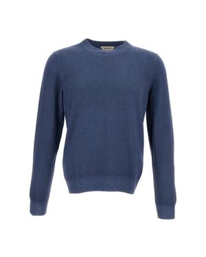 Gran Sasso Light Wool-Blend Crewneck Sweater - Blue