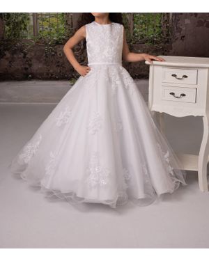 Sweetie Pie Collection Communion Dress - Gray