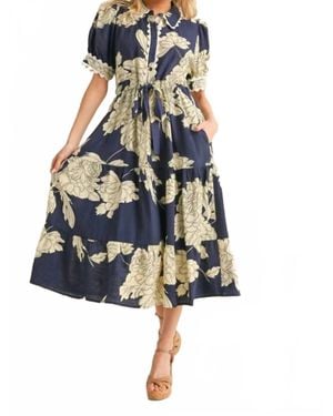 Jodifil Meara Midi Dress - Blue