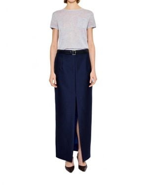 arch4 Cashmere Shia Short Sleeve Top - Blue