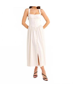 Rumored Lilly Midi Dress - Natural