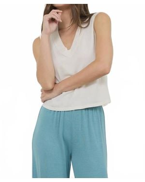 Lamade Staple V-Neck Tank Top - Blue