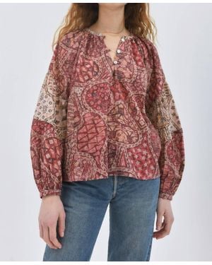 Chufy Ivy Organic Cotton Blouse - Red
