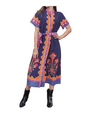 IslaPayal Sydney Shirtdress - Blue