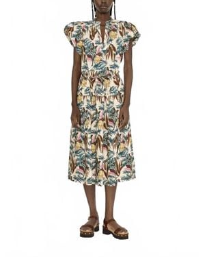 Ulla Johnson Fernanda Midi Skirt - Metallic