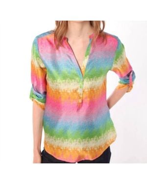 Vilagallo Francina Silk Blouse - Green
