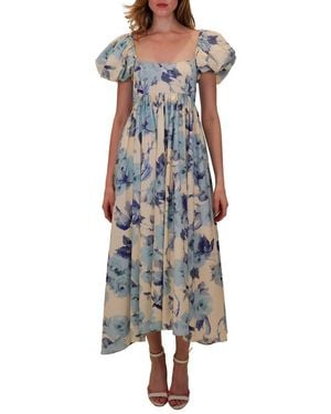 Azeeza Rory Midi Dress - Blue
