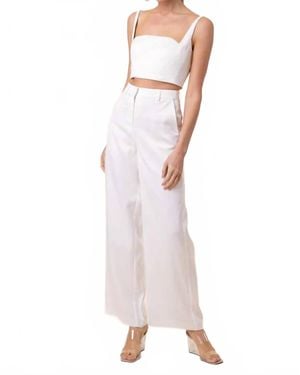 Line & Dot Celestin Pant - White