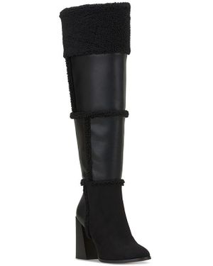 Jessica Simpson Faux Suede Over-the-Knee Boots - Black