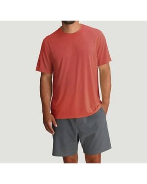 Free Fly Elevate Lightweight Tee - Red