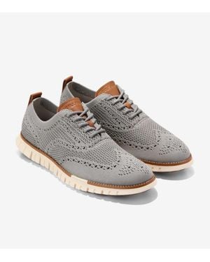 Cole Haan Zerã˜Grand Remastered Stitchlite Wingtip Oxfords Gal1324 - Gray