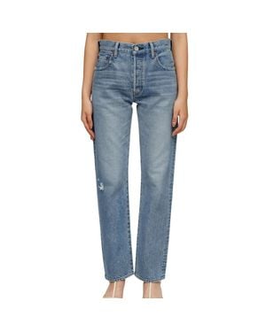 Moussy Gilbratar Straight Leg Jeans - Blue