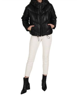Love Token Puffer Jacket - Black