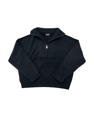 27milesmalibu Jeanette Half-Zip Cashmere Sweater - Blue