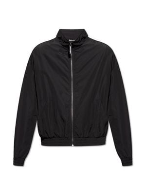 Palm Angels Jacket With Logo - Black