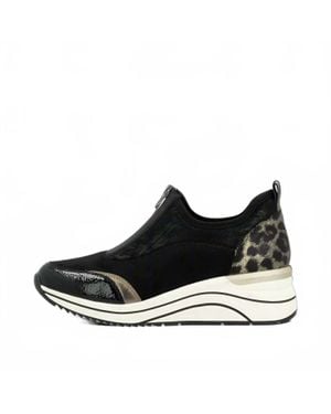 Remonte Wedge Sneaker - Black
