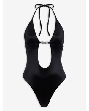 Rhude Polyester One-Piece Swimsuit - Black