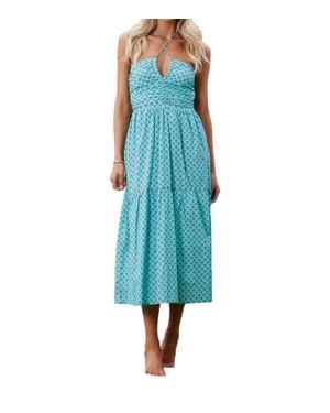 Bishop + Young Aeries Halter Dress - Blue