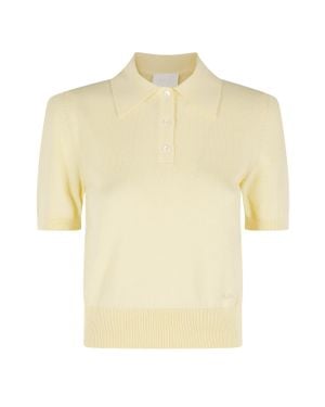 A.P.C. Ribbed-Trim Cotton Polo Shirt - Yellow