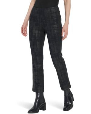 Lyssé Ankel Foil Denim Baby Boot Pants - Black
