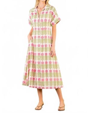 Thml Joplin Midi Dress - Pink