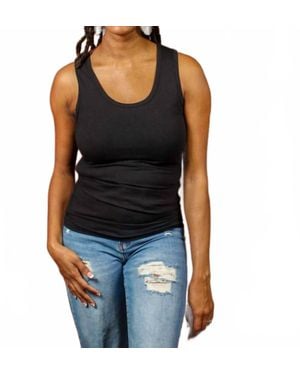 MLM Label Everywhere Breastfeeding Tank Top - Black
