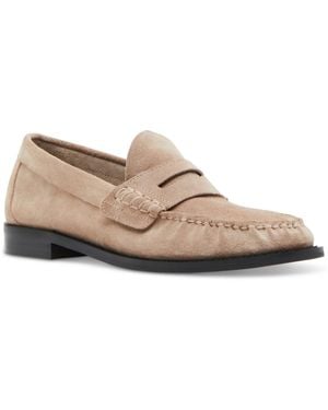Steve Madden Kingston Solid Flat Loafers - Natural