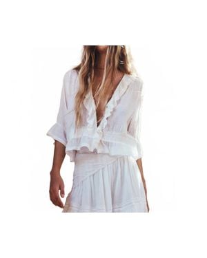 Spell Prairie Blouse - White
