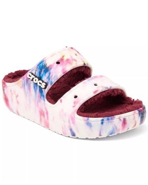 Crocs™ Classic Cozzzy Sandals - Red