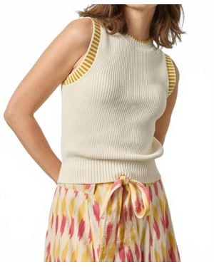 Lilla P Sleeveless Crewneck Sweater - Gray