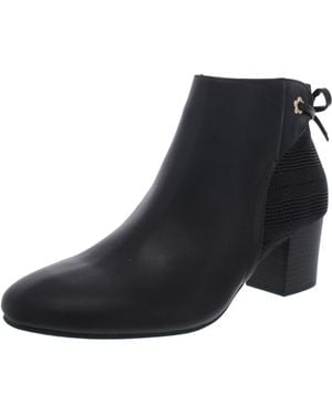Charter Club Jovanaa Booties Bow Ankle Boots - Black