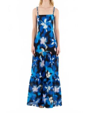 Especia Symphony Long Dress With Rope Straps - Blue