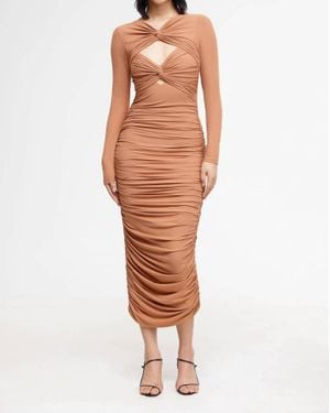 Acler Redland Midi Dress - Brown