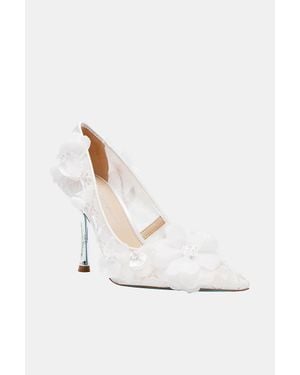 Betsey Johnson Darcy Floral Pumps - Natural