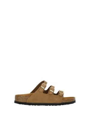 Birkenstock Florida Fresh Leather Sandals - Brown