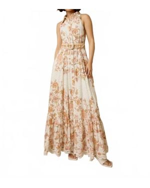 Hemant & Nandita Niti Long Shirt Dress - Natural