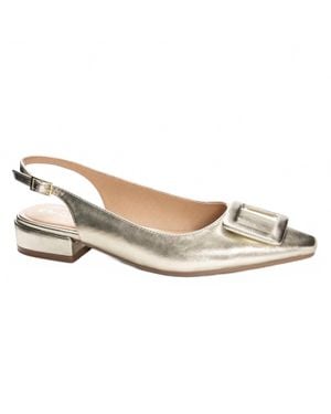 Chinese Laundry Sweetie Metallic Slingback Sandals - White