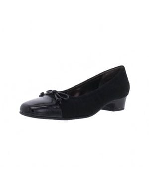 the walking cradle co. Bradford Low Heel Slip On Shoes - Black