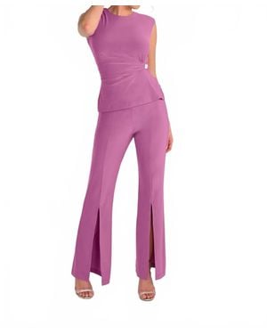 FRANK LYMAN Knit Pant - Purple
