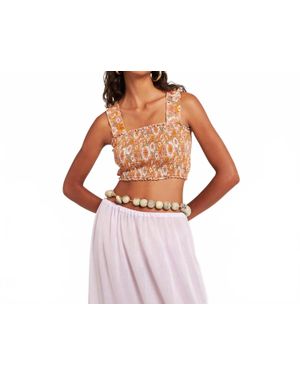 Antik Batik Blossom Bra Top - Pink