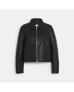 COACH Leather Jacket - Black