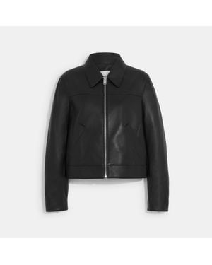 COACH Leather Jacket - Black