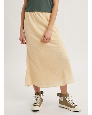 Wishlist Floral Midi Skirt - Natural