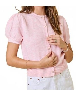 Day + Moon Belle Knit Cardigan - Pink