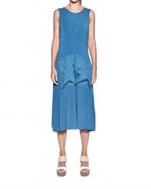 Simply Mila Pocket Bags Dress - Blue