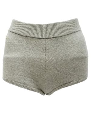 Sandro Sandro Knit Mini Shorts - Gray