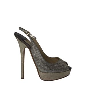 Jimmy Choo Vita Glitter Pumps - Metallic