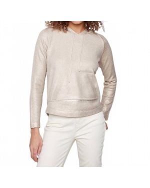 Charlie b Plush Knit Hoodie Sweater - Natural