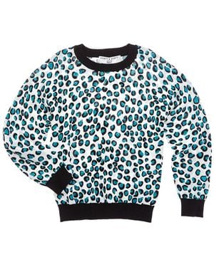 SCOTT & SCOTT LONDON Cheetah Print Sweater - Blue